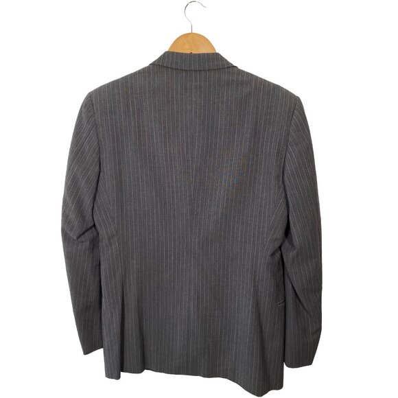 Vintage Mani by Giorgio Armani Vertical Striped Wool Blazer - Picture 7 of 9